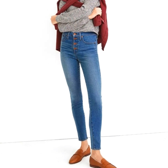 Madewell Denim - NWT MADEWELL 10" High-Rise Skinny Jeans Button-Front TENCEL™ Denim Edition 28